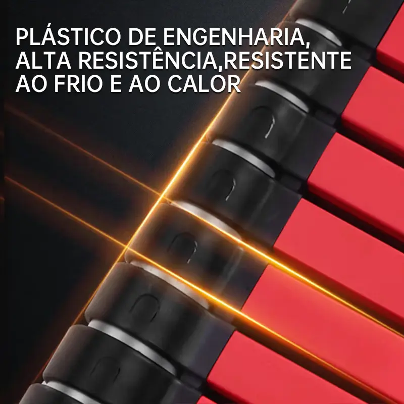Escada Telescópica Dupla 5m 13 Degraus Dobrável Alumínio Antiderrapante 150kg — imagem 2