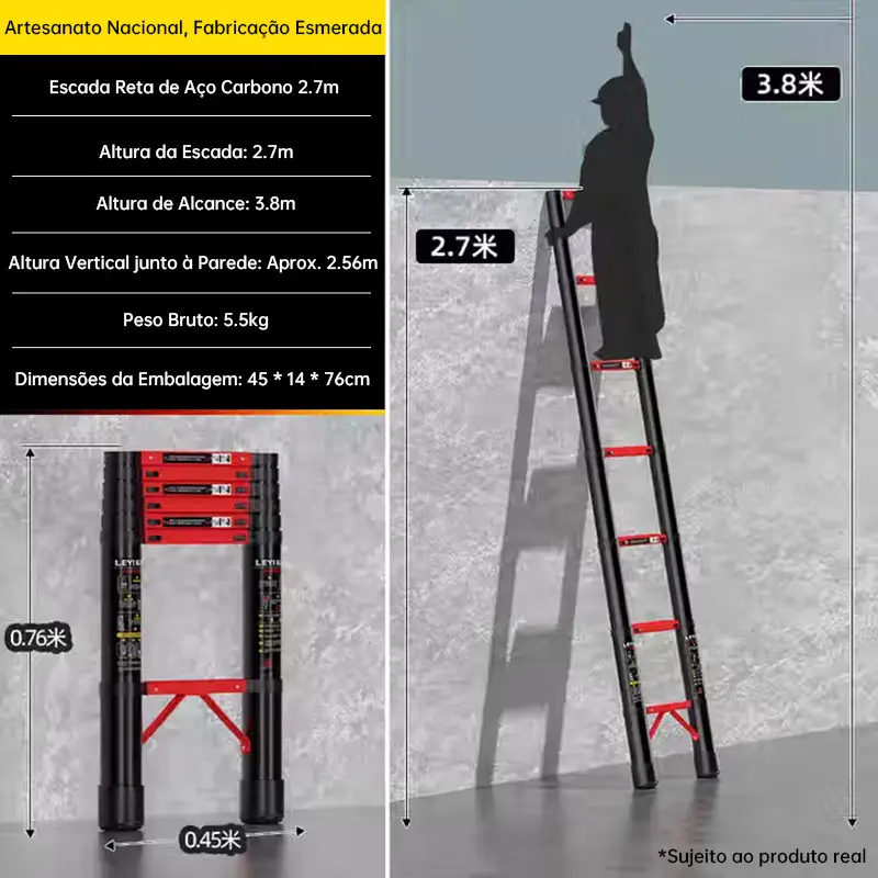 Escada telescópica 2.7m